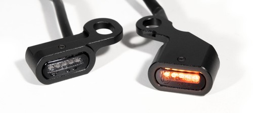 Mini led blinker schwarz - led,